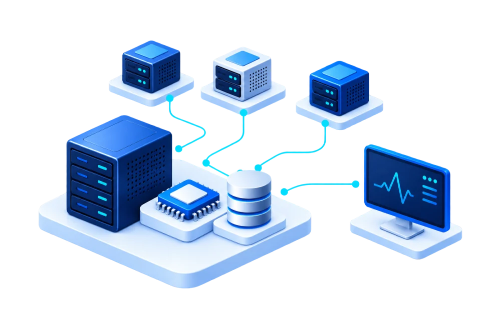 Isolated compute, storage and monitoring for business workloads.